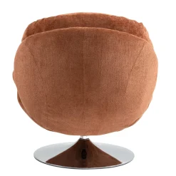 Poltrona girevole in tessuto (seduta 46 cm) Lomy Ruggine