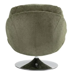 Poltrona girevole in tessuto (seduta 46 cm) Lomy Verde cachi