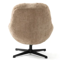 Poltrona girevole in tessuto (seduta 47 cm) Rezo Sabbia