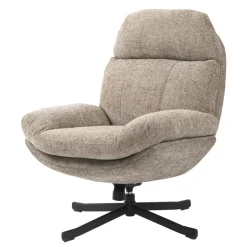 Poltrona girevole in tessuto (seduta 49 cm) Moor Beige Sabbia
