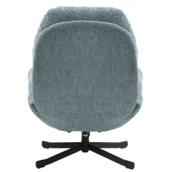 Poltrona girevole in tessuto (seduta 49 cm) Moor Blu chiaro
