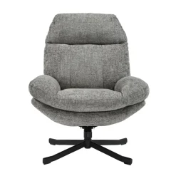 Poltrona girevole in tessuto (seduta 49 cm) Moor Grigio scuro