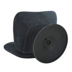 Poltrona girevole in tessuto testurizzato (seduta 46 cm) Axis Blu navy