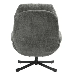 Poltrona girevole in tessuto (seduta 49 cm) Moor Grigio