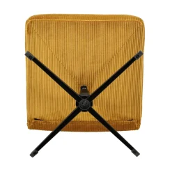 Poltrona girevole in velluto a coste (seduta 46 cm) Kult Miele