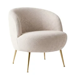 Poltrona in bouclé (H70 cm) Kara Beige sabbia