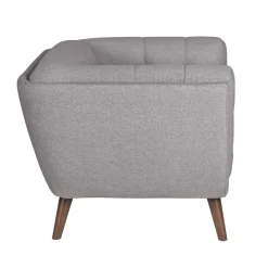 Poltrona in tessuto testurizzato (seduta 45 cm) Rory Grigio scuro