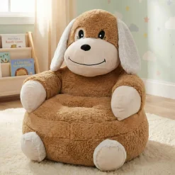 Poltroncina bambini cane (45 x 45 cm) Pitou Camel