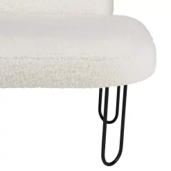 Poltroncina bambino velluto Augustin Bianco