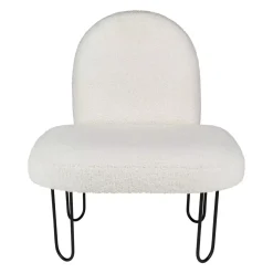 Poltroncina bambino velluto Augustin Bianco