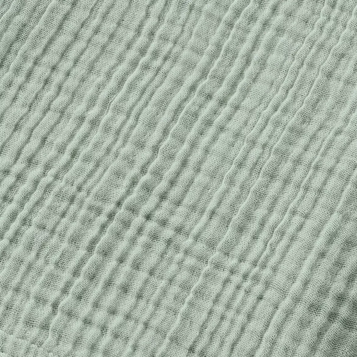 Poncho adulto in garza di cotone L/XL Gaïa Verde eucalipto
