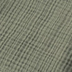 Poncho adulto in garza di cotone L/XL Gaïa Verde rosmarino