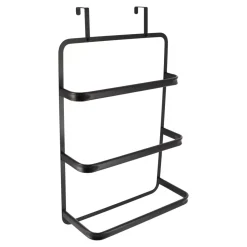 Porta asciugamani con 3 sbarre Metallo Nero