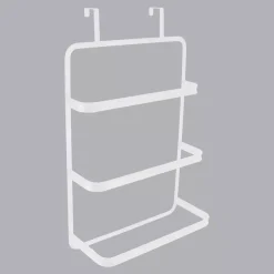 Porta asciugamani con 3 sbarre Metallo Bianco
