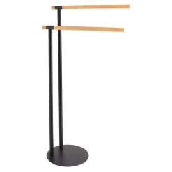 Porta asciugamani (H77cm) Bambù Nero