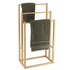 Porta asciugamani in bambù a 3 livelli (H82 cm) Harmonie Naturale