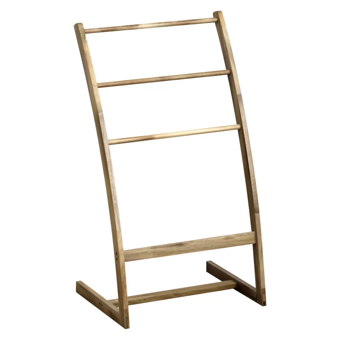 Porta asciugamano legno d'acacia 3 livelli (H81 cm ) Lina Marrone