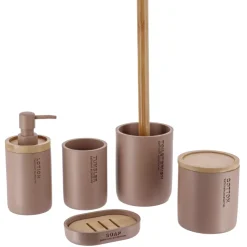 Porta dischetti struccanti Purebamboo Cappuccino