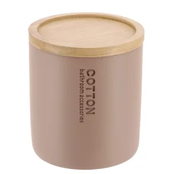 Porta dischetti struccanti Purebamboo Cappuccino