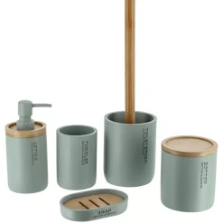porta dischetti struccanti Purebamboo Verde eucalipto