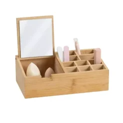 Portaoggetti Miroir 10 scomparti Bambù