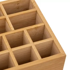 Portaoggetti Miroir 10 scomparti Bambù