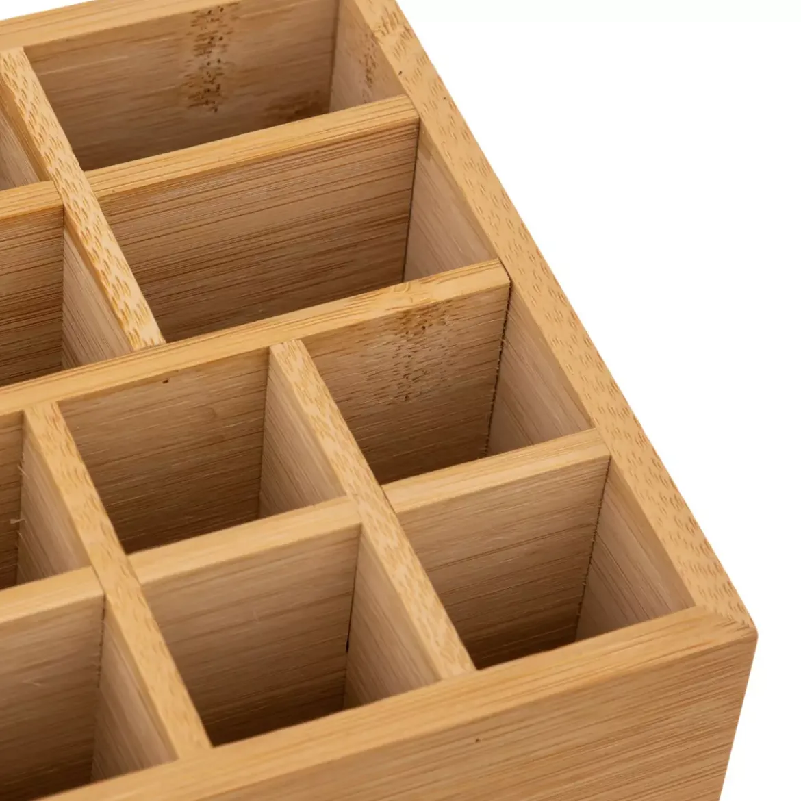 Portaoggetti Miroir 10 scomparti Bambù