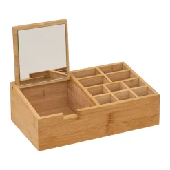 Portaoggetti Miroir 10 scomparti Bambù