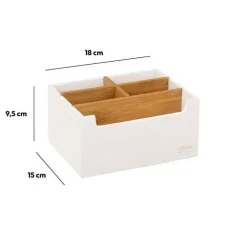 Portaoggetti 5 scomparti Natureo Bianco