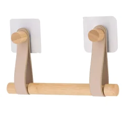 Portarotolo adesivo per carta igienica easy Chic ecopelle Beige