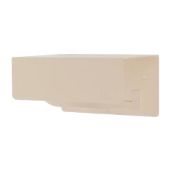 Portarotolo carta igienica da parete adesivo in metallo Boho-chic Beige grigio