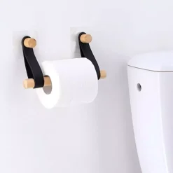 Portarotolo wc adesivo easy Chic ecopelle Bianco