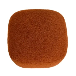 Pouf in bouclé (H43 cm) Nyxor Terracotta