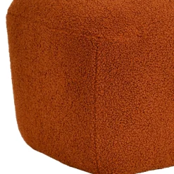 Pouf in bouclé (H43 cm) Nyxor Terracotta