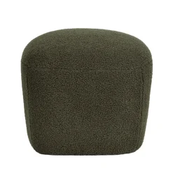 Pouf in bouclé (H43 cm) Nyxor Verde scuro
