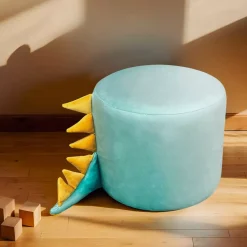 Pouf bambini (Alt 25 cm) Dino Verde
