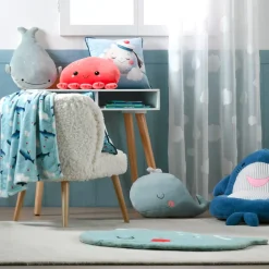 Pouf Bambino (45 x 45 cm) Moby Blu