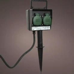 Presa con picchetto da giardino programmabile