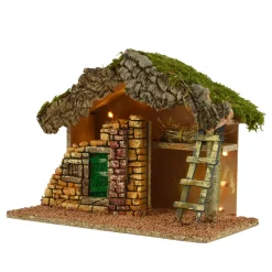 Presepe di Natale vuoto e luminoso (Altezza 24 cm) Saint-Clotaire