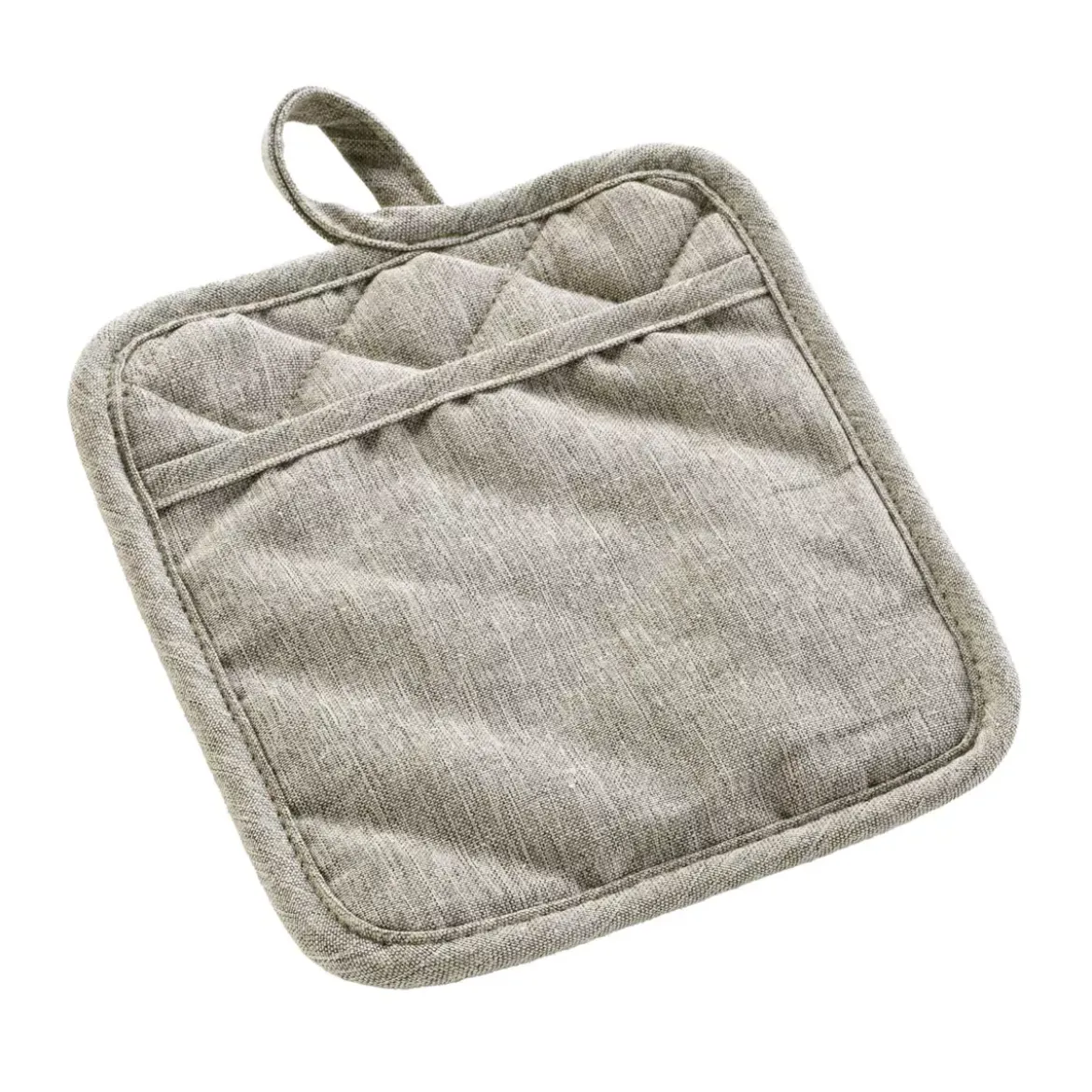 Presina con tasca in cotone (18,5 x 18,5 cm) Adam Beige