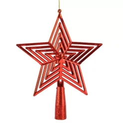 Puntale albero Alma Rosso