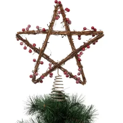 Puntale albero Baies Marrone