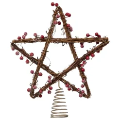 Puntale albero Baies Marrone