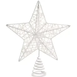 Puntale albero con clip Bianco