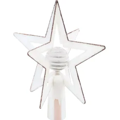 Puntale albero 3D Bianco