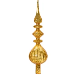 Puntale albero di Natale in vetro Lirico Oro