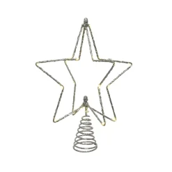 Puntale albero luminoso Stella panoramique Argento