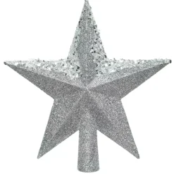 Puntale albero paillete Alpeo Argento