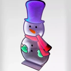 Pupazzo di neve luminoso Gigante 735 LED (H180 cm) Infinity Multicolore