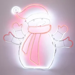 Pupazzo di neve luminoso 588 LED (H61 cm) Neon Moov light Multicolore
